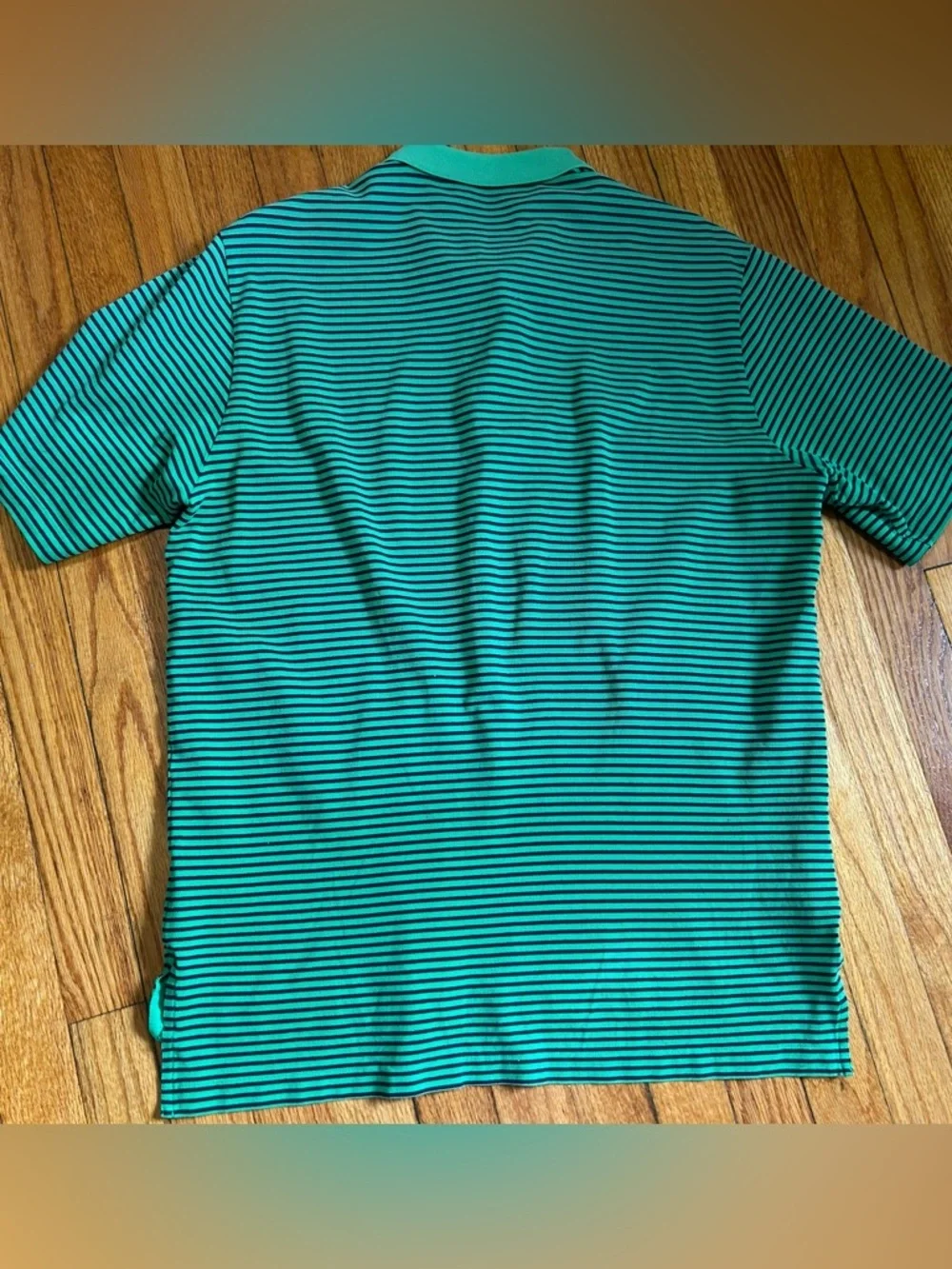 Polo Golf Ralph Lauren Green & Blue Striped Short Sleeve Polo Men’s M